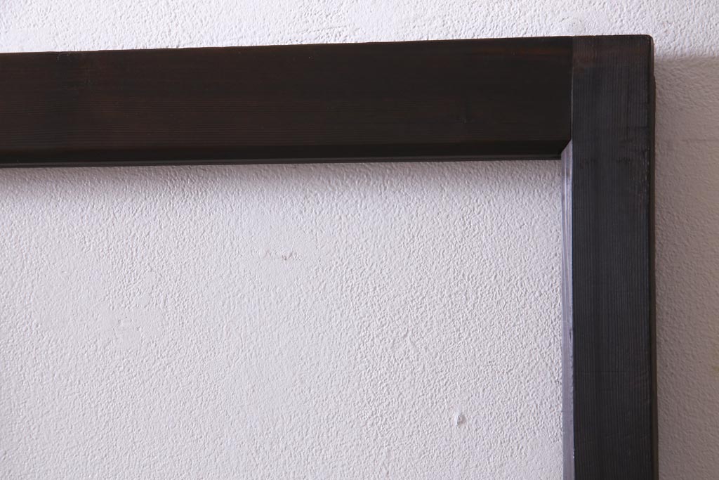 アンティーク家具　ダイヤガラスがおしゃれなレトロシックに合うガラス戸1枚(引き戸、建具)(R-037479)