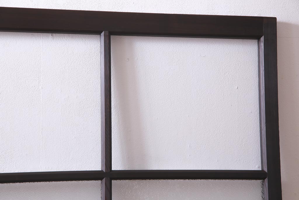 アンティーク家具　ダイヤガラスがおしゃれなレトロシックに合うガラス戸1枚(引き戸、建具)(R-037479)