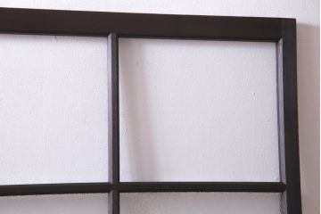 アンティーク家具　ダイヤガラスがおしゃれなレトロシックに合うガラス戸1枚(引き戸、建具)(R-037479)