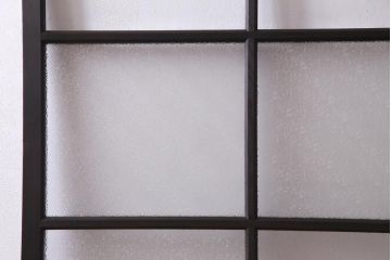 アンティーク家具　ダイヤガラスがおしゃれなレトロシックに合うガラス戸1枚(引き戸、建具)(R-037479)