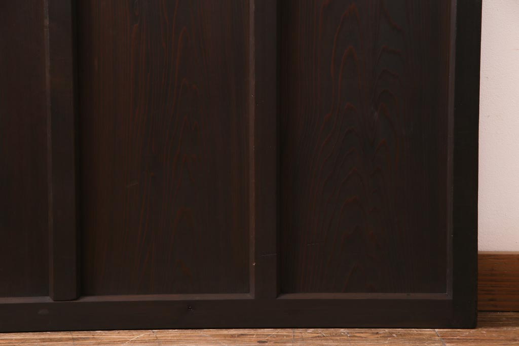 アンティーク家具　ダイヤガラスがおしゃれなレトロシックに合うガラス戸1枚(引き戸、建具)(R-037479)