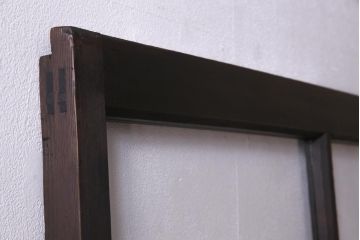 アンティーク家具　ダイヤガラスがおしゃれなレトロシックに合うガラス戸1枚(引き戸、建具)(R-037479)