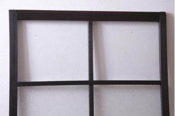 アンティーク家具　ダイヤガラスがおしゃれなレトロシックに合うガラス戸1枚(引き戸、建具)(R-037479)