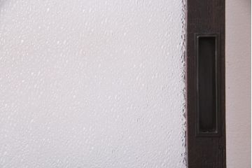 アンティーク家具　ダイヤガラスがおしゃれなレトロシックに合うガラス戸1枚(引き戸、建具)(R-037479)