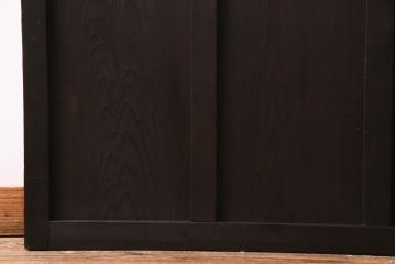 アンティーク家具　ダイヤガラスがおしゃれなレトロシックに合うガラス戸1枚(引き戸、建具)(R-037479)