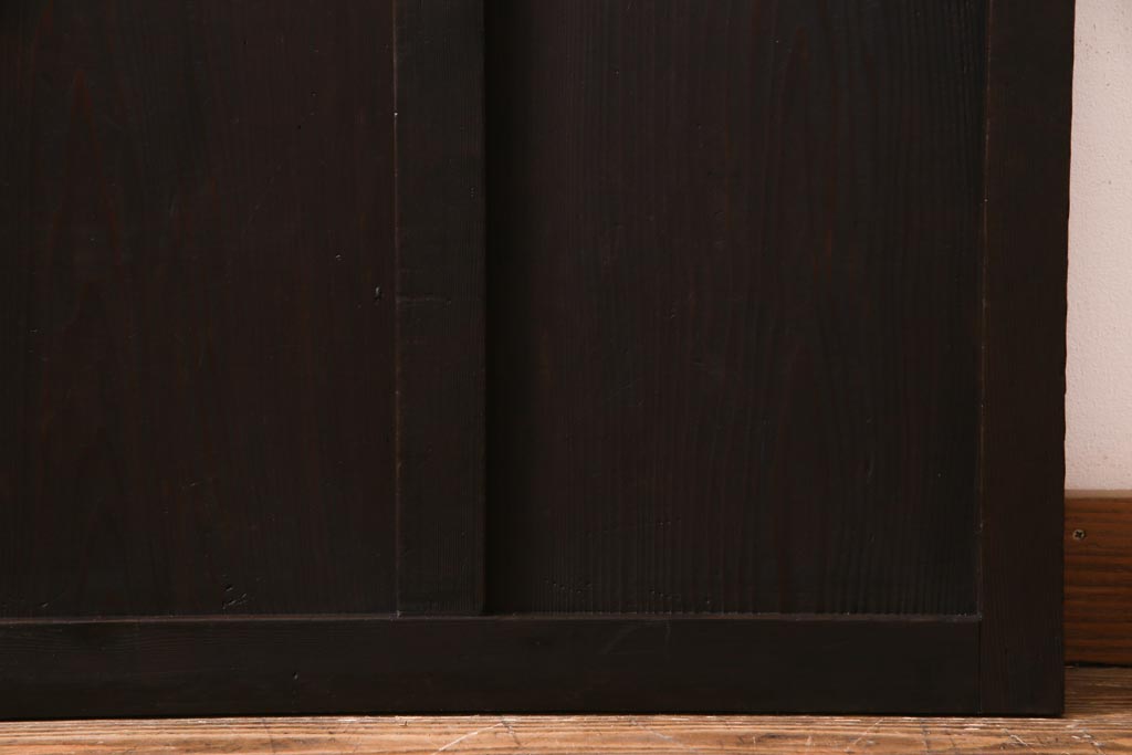 アンティーク家具　ダイヤガラスがおしゃれなレトロシックに合うガラス戸1枚(引き戸、建具)(R-037479)