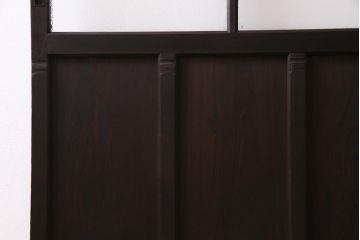 アンティーク家具　ダイヤガラスがおしゃれなレトロシックに合うガラス戸1枚(引き戸、建具)(R-037479)