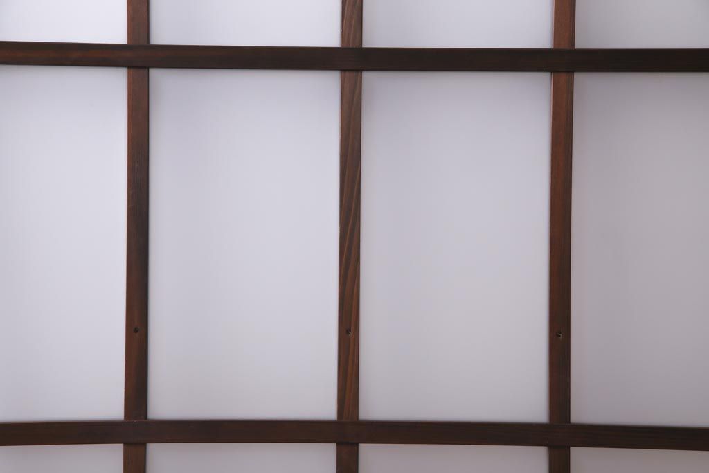 レトロ家具　すりガラス入り　味のある大振りなガラス戸1枚(引き戸、建具)(R-037482)