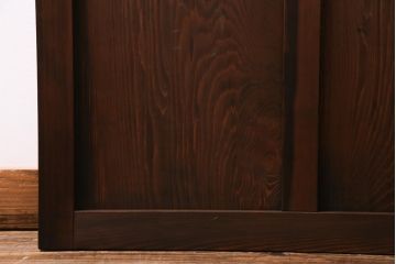 レトロ家具　すりガラス入り　味のある大振りなガラス戸1枚(引き戸、建具)(R-037482)