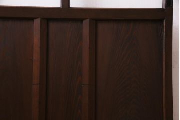 レトロ家具　モールガラスが魅力のノスタルジックなガラス戸1枚(引き戸、建具)(R-037483)