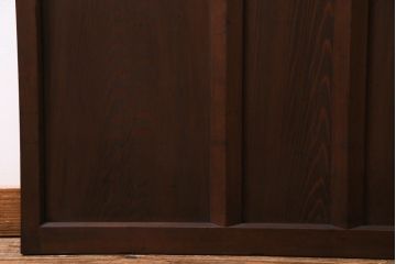 レトロ家具　モールガラスが魅力のノスタルジックなガラス戸1枚(引き戸、建具)(R-037483)