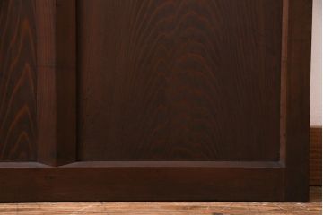 レトロ家具　モールガラスが魅力のノスタルジックなガラス戸1枚(引き戸、建具)(R-037483)