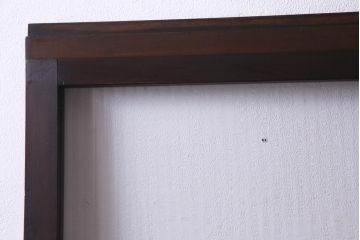 レトロ家具　モールガラスが魅力のノスタルジックなガラス戸1枚(引き戸、建具)(R-037483)