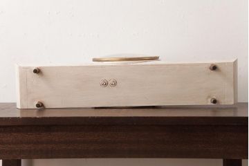 SEIKO(セイコー)　Seiko Chime　ゼンマイ式　テンプ式　シャビーペイントがおしゃれなウェストミンスター置時計(古時計)(R-037488)