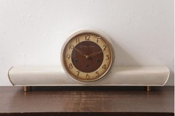 SEIKO(セイコー)　Seiko Chime　ゼンマイ式　テンプ式　シャビーペイントがおしゃれなウェストミンスター置時計(古時計)(R-037488)