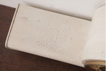 SEIKO(セイコー)　Seiko Chime　ゼンマイ式　テンプ式　シャビーペイントがおしゃれなウェストミンスター置時計(古時計)(R-037488)