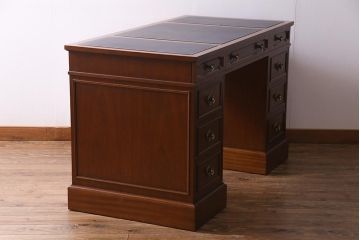 中古　DREXEL HERITAGE JAPAN(ドレクセルヘリテイジ・ジャパン)　Triune(トライユン)　デスク(机、在宅ワーク、在宅用)(定価約75万円)(R-037490)