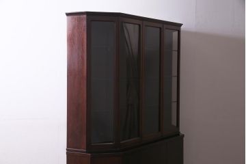 ビンテージ家具　山品木工　ローズウッド　絶版品　高級感漂う上品な飾り棚(収納棚、キャビネット)