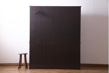 ビンテージ家具　山品木工　ローズウッド　絶版品　高級感漂う上品な飾り棚(収納棚、キャビネット)