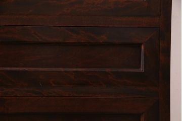 ビンテージ家具　松本民芸家具　503型　直線のデザインが目を引くチェスト(引き出し、衣装箪笥、整理箪笥)(定価約33万円)(R-037494)