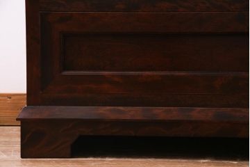 ビンテージ家具　松本民芸家具　503型　直線のデザインが目を引くチェスト(引き出し、衣装箪笥、整理箪笥)(定価約33万円)(R-037494)