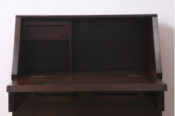 中古　松本民芸家具　高山式座ビューロー　和モダンな雰囲気が魅力の簿記机(定価約26万5千円)
