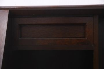 中古　松本民芸家具　高山式座ビューロー　和モダンな雰囲気が魅力の簿記机(定価約26万5千円)