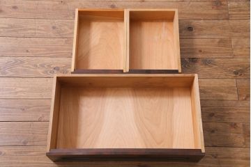 中古　松本民芸家具　高山式座ビューロー　和モダンな雰囲気が魅力の簿記机(定価約26万5千円)