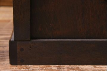 中古　松本民芸家具　高山式座ビューロー　和モダンな雰囲気が魅力の簿記机(定価約26万5千円)