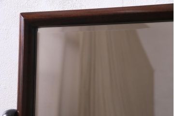 中古　伝統民芸　松本民芸家具　角型一面鏡　上品な佇まいが魅力のドレッサー(鏡台)(定価約38万円)(R-037497)