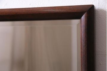 中古　伝統民芸　松本民芸家具　角型一面鏡　上品な佇まいが魅力のドレッサー(鏡台)(定価約38万円)(R-037497)
