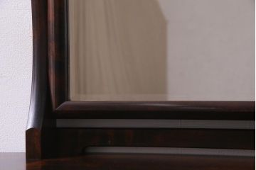 中古　伝統民芸　松本民芸家具　角型一面鏡　上品な佇まいが魅力のドレッサー(鏡台)(定価約38万円)(R-037497)
