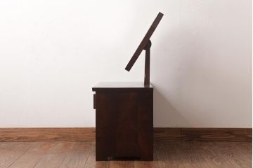 ビンテージ家具　松本民芸家具　絶版品!#303型　八角鏡台(ミラー、ドレッサー、ヴィンテージ)(R-037504)