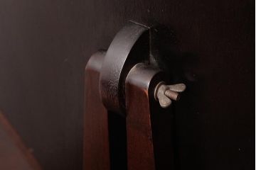 ビンテージ家具　松本民芸家具　絶版品!#303型　八角鏡台(ミラー、ドレッサー、ヴィンテージ)(R-037504)