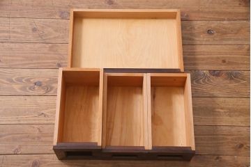 中古　松本民芸家具　#309型一面鏡　シックなデザインのドレッサー(鏡台)(定価約32万円)(R-037505)