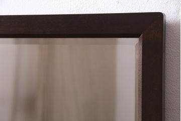 中古　松本民芸家具　#309型一面鏡　シックなデザインのドレッサー(鏡台)(定価約32万円)(R-037505)