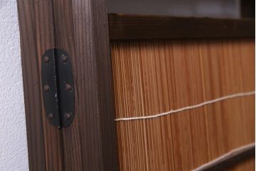 アンティーク雑貨　和製アンティーク　昭和中期　上品な和の佇まいの四連折り畳み式パーテーション(衝立、仕切り)(R-037507)