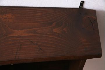 ラフジュ工房オリジナル　古材リメイク　アンティーク材を活かしたウォールシェルフ(壁掛け棚、吊り棚、ウォールラック)(R-037508)
