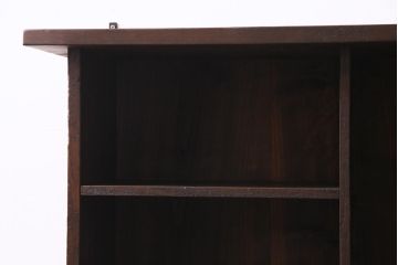 ラフジュ工房オリジナル　古材リメイク　アンティーク材を活かしたウォールシェルフ(壁掛け棚、吊り棚、ウォールラック)(R-037508)