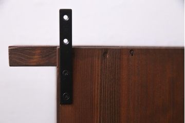 ラフジュ工房オリジナル　古材リメイク　アンティーク材を活かしたウォールシェルフ(壁掛け棚、吊り棚、ウォールラック)(R-037508)