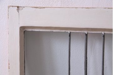 アンティーク建具 イギリスアンティーク ステンドグラスのペイントフィックス窓・大(明り取り)(R-037513)