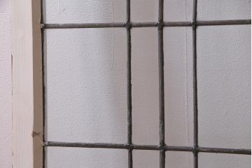 アンティーク建具 イギリスアンティーク ステンドグラスのペイントフィックス窓・大(明り取り)(R-037513)