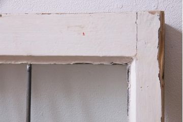 アンティーク建具　イギリスアンティーク　ステンドグラスのペイントフィックス窓・中(明り取り)(R-037516)