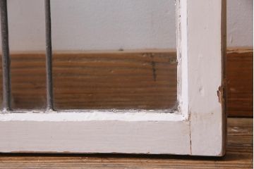 アンティーク建具　イギリスアンティーク　ステンドグラスのペイントフィックス窓・中(明り取り)(R-037516)