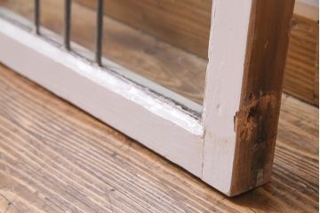 アンティーク建具　イギリスアンティーク　ステンドグラスのペイントフィックス窓・中(明り取り)(R-037516)