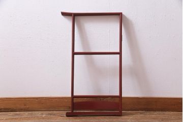 アンティーク雑貨　和製アンティーク　昭和初期　小ぶりサイズ!鶴の意匠が上品な衣桁(R-037518)