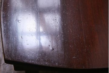 アンティーク家具　和製アンティーク　昭和レトロな雰囲気漂うちゃぶ台(飾り台、ローテーブル)(R-037520)