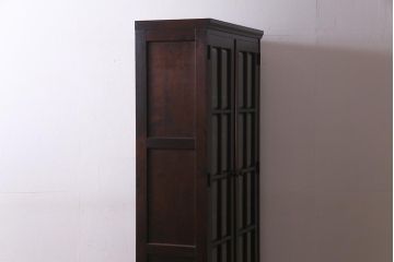 中古美品　北海道民芸家具　HM114K　洗練された印象の使い勝手がいい本箱(ブックケース、キャビネット、飾り棚)(定価約25万7千円)(R-037523)