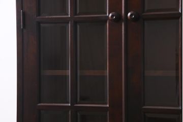 中古美品　北海道民芸家具　HM114K　洗練された印象の使い勝手がいい本箱(ブックケース、キャビネット、飾り棚)(定価約25万7千円)(R-037523)