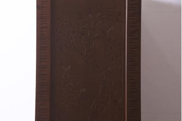 中古　伝統工芸　大坂屋製　軽井沢彫り　桜の彫りが優美なチェスト(衣装箪笥、洋服タンス)(R-037526)